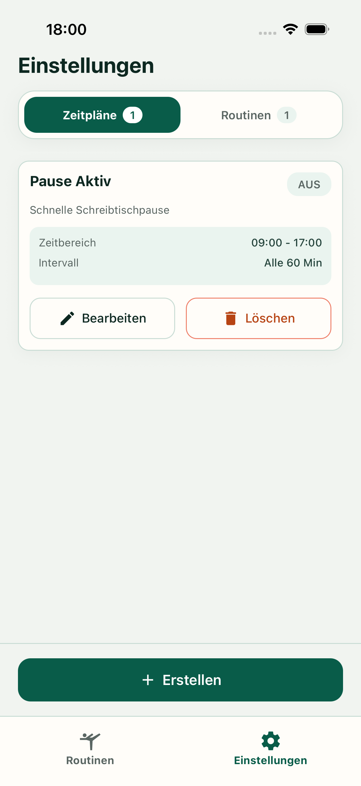 Zeitplan festlegen